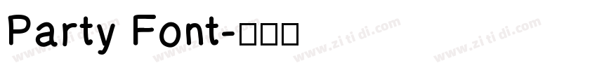 Party Font字体转换